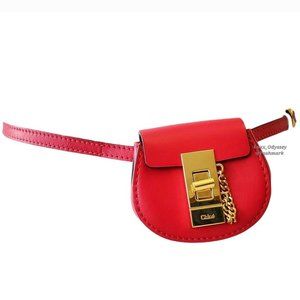 Chloe Leather Mini Bag: Belt Bag/ Cross-Body Bag